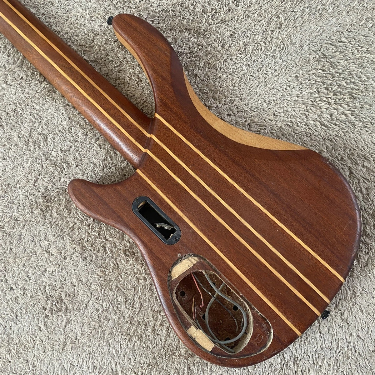 Ashton 5 String Bass DIY Project, Alder Mahogany Body, Maple Neck Through