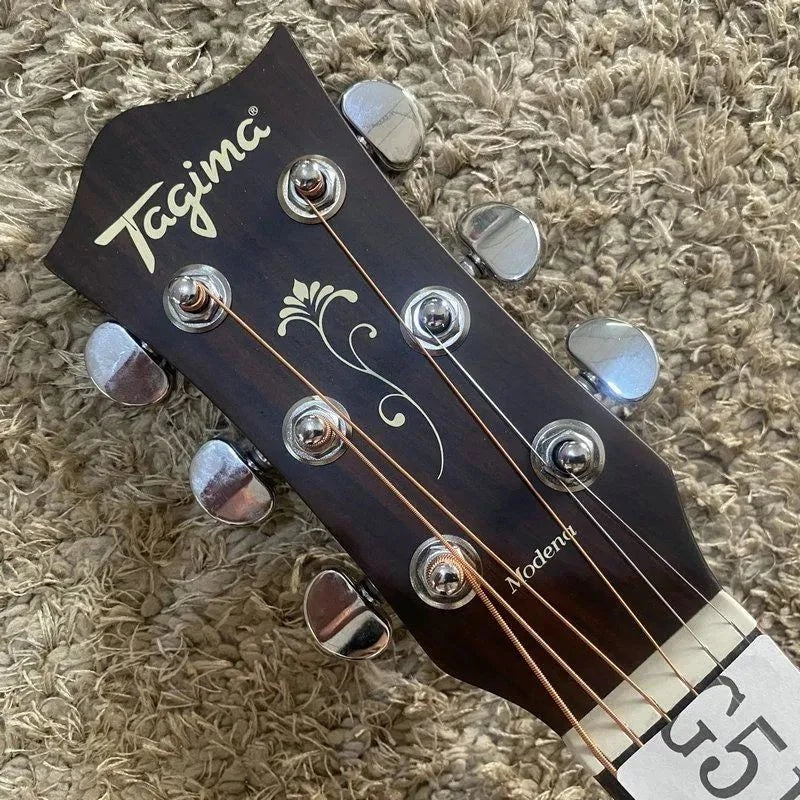 Tagima Acoustic-Elect<wbr/>ric Guitar with Built-In Microphone, Natural Matte