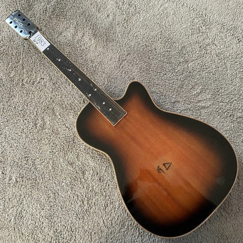 Tobacco Burst Dobro Guitar, Mahogany Body, Rosewood Fingerboard Neck