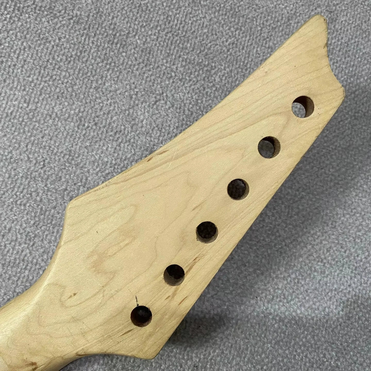 24-Fret Maple &amp; Rosewood Guitar Neck, Unfinished, Red Headstock
