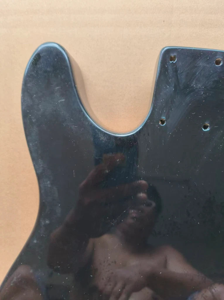 Black HH Guitar Solid Body DIY Project Fit Tele TL