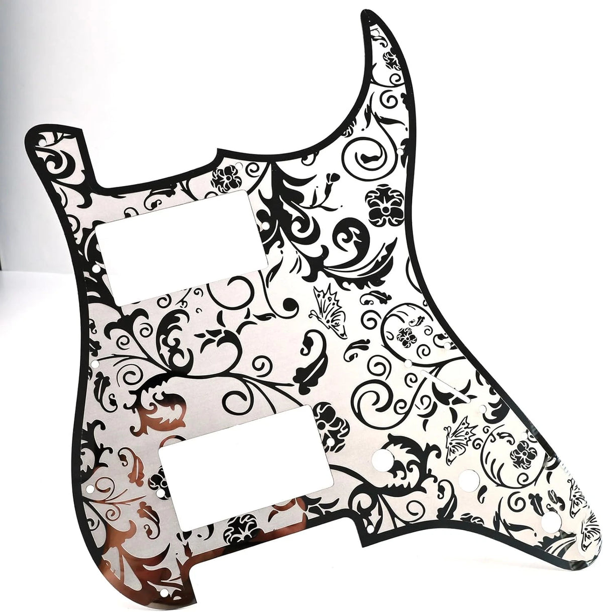 Metal Engraved Guitar HH Pickguard Scratch Plate Fit Stratocaster Strat