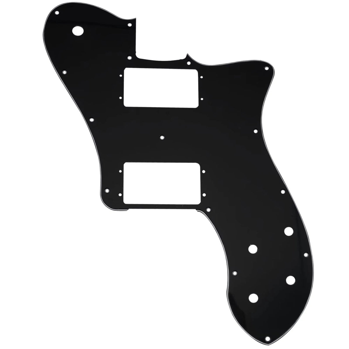 HH Black Guitar Pickguard Scratch Plate Fit 72 Telecaster Deluxe Tele