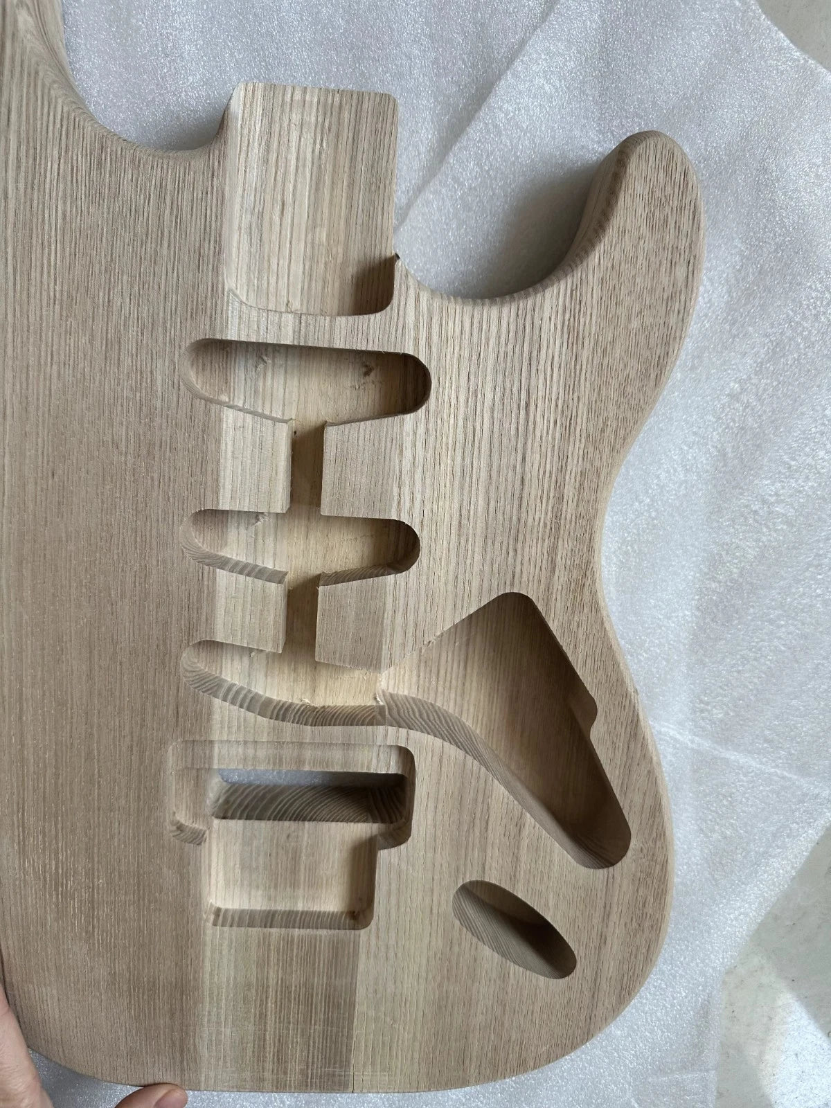 Ash Wood Guitar SSS Bridge Tremolo Fit Stratocaster Strat with Floyd Rose
