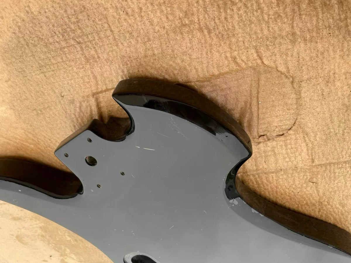 Black 7 String Guitar Body Fit Mockingbird DIY Project