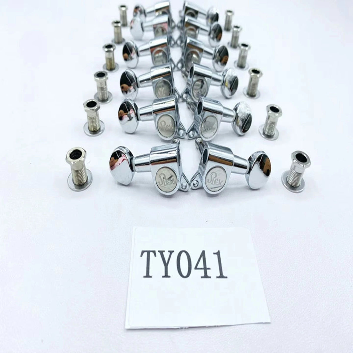 Chrome 12 String Acoustic Guitar Tuning Pegs Keys Fit Washburn,Peave<wbr/>y,Ibanez,Eko