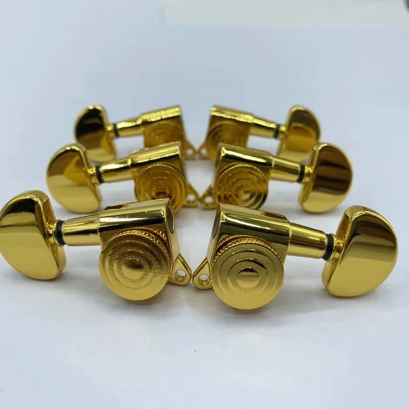 L3R3 Electric Guitar Locking Tuning Pegs Machine Heads Set, Gold
