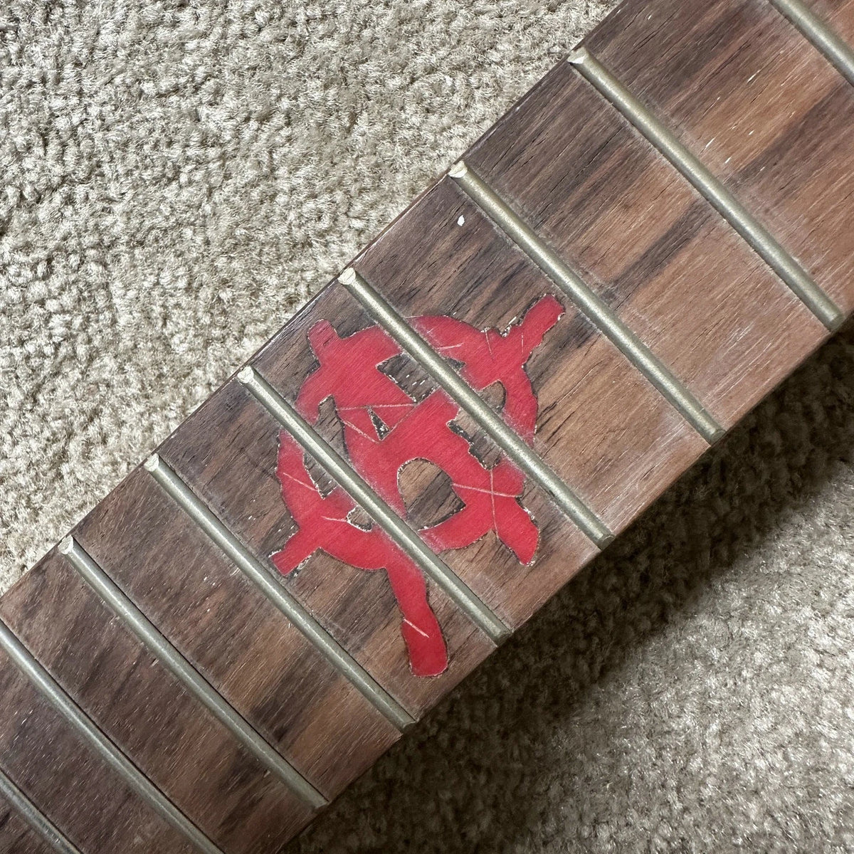 Reversed Head Guitar Maple Wood Neck, 24 Frets Rosewood Fingerboard