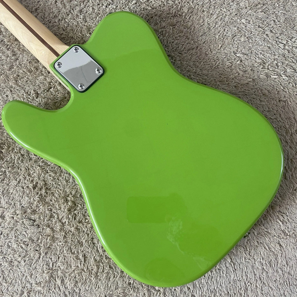 Grass Green Electric Guitar, Basswood Body, Maple Neck