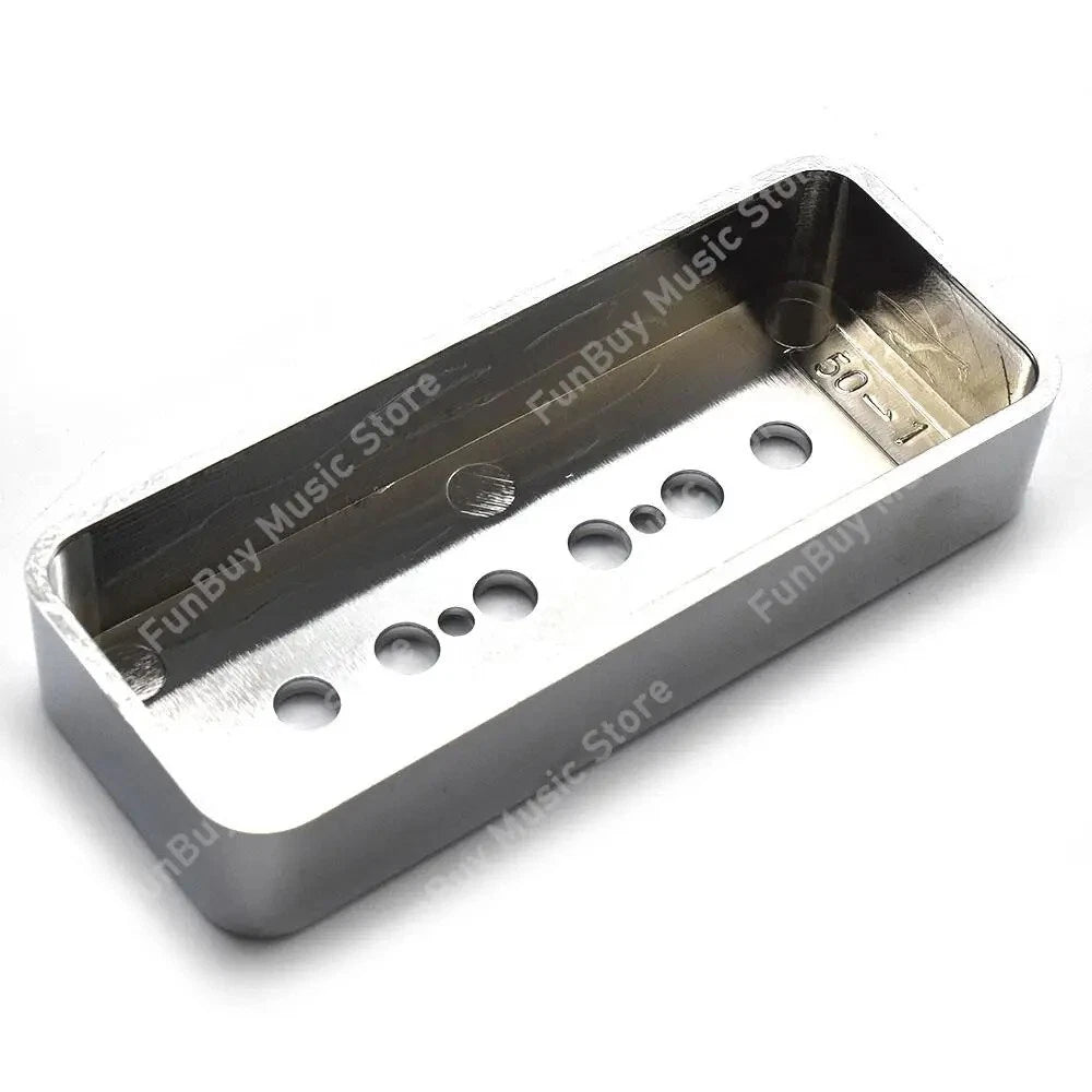 Chrome 50mm Guitar SoapBar P90 Pickups Covers Set Fit Epiphone Les Paul LP