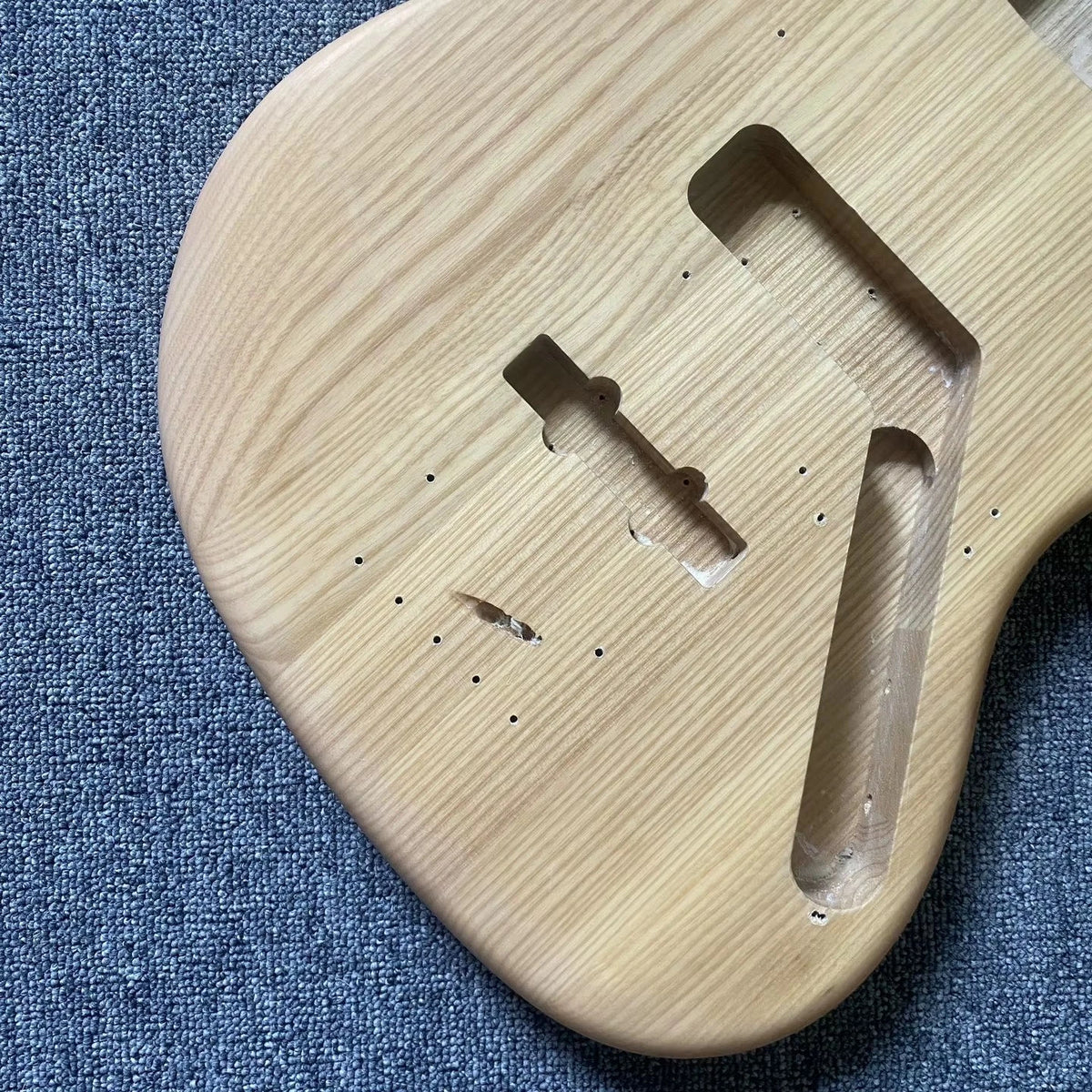 Jazz Bass Body Solid Ash Wood Right Hand Natural Color