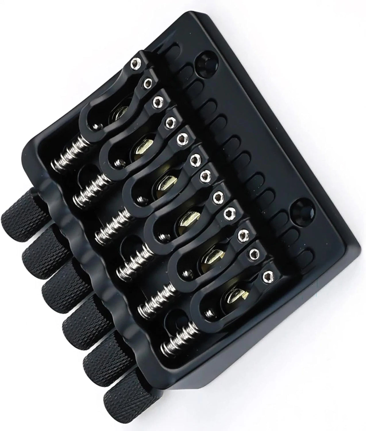 6 String Headless Guitar Fixed Bridge System in Black