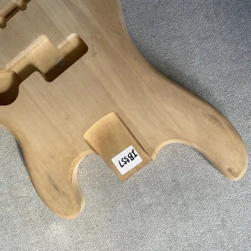Unfinished Basswood 4 String Electric Bass Body Fit Precision P Bass