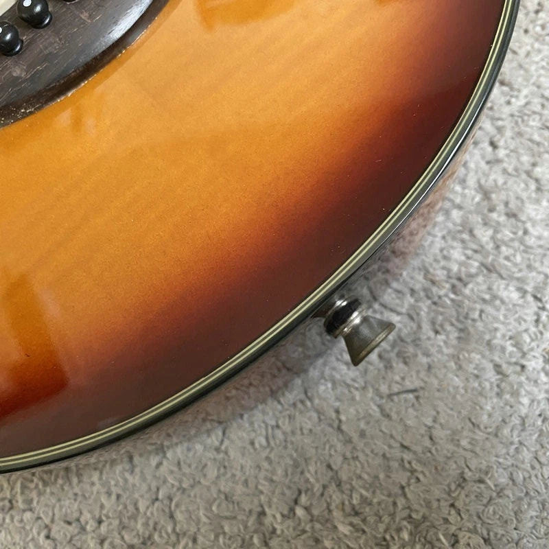 27-Inch Lili Mini Guitar, Tiger Maple Sunburst Finish