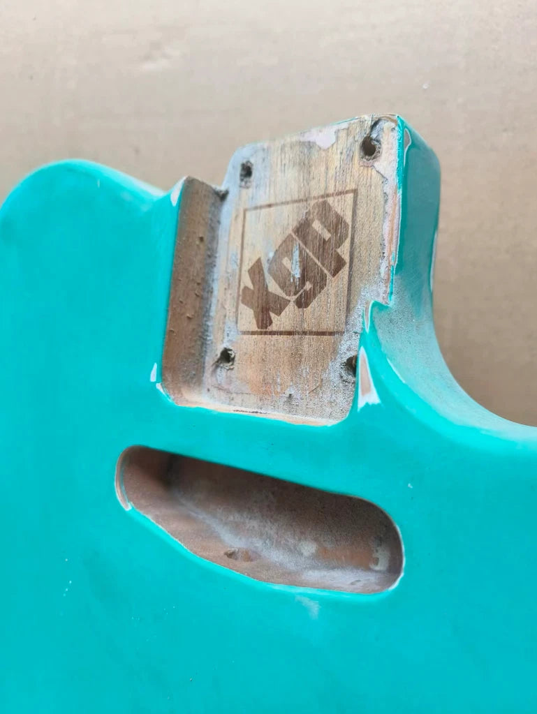 Blue Guitar DIY Project Body For TL, String Through Bridge