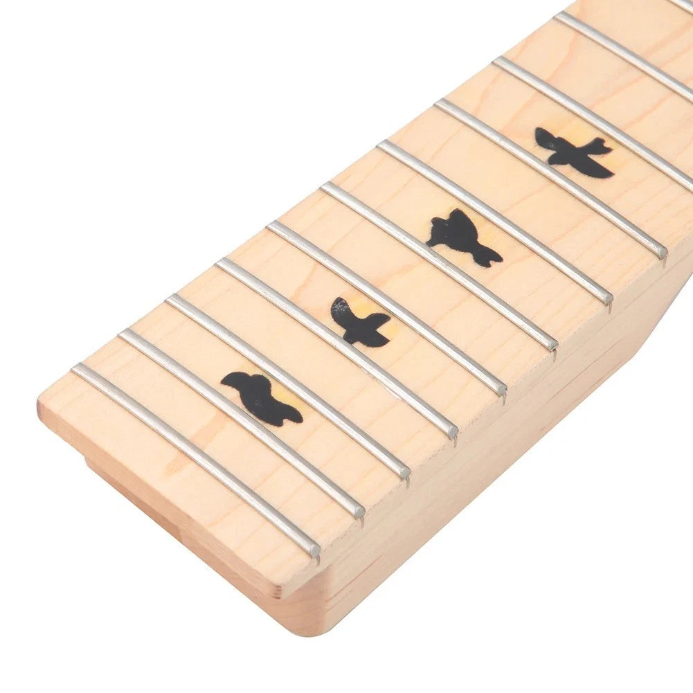 Maple Wood Guitar Neck, Maple Fingerboard 22 Frets, Doves Inlay Markers