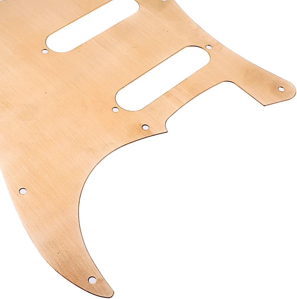 Brass Guitar SSS Pickguard Scratch Plate Fit Fender Stratocaster ST