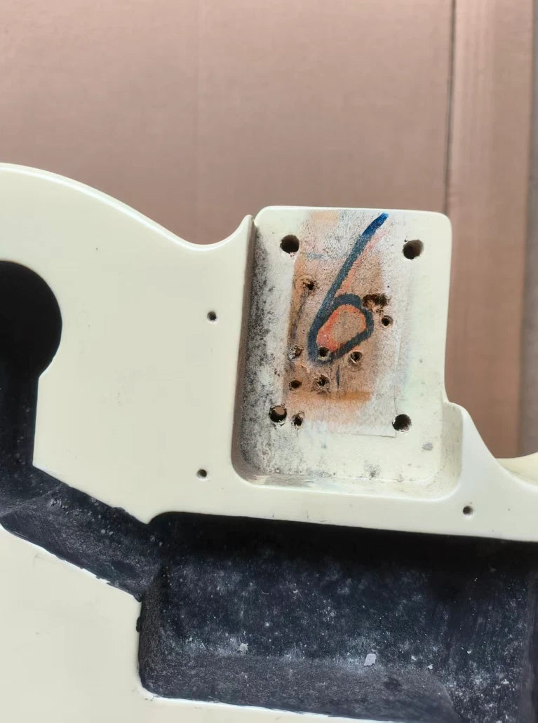 Creamy White Guitar HH Solid Body DIY Project Fit Tele TL