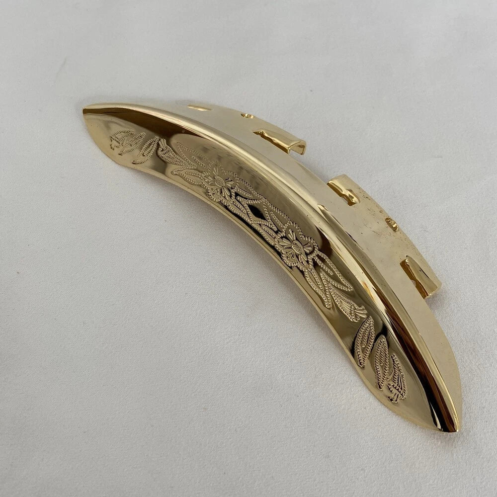 Vintage Gold Engraved Banjo Arm Rest Holder
