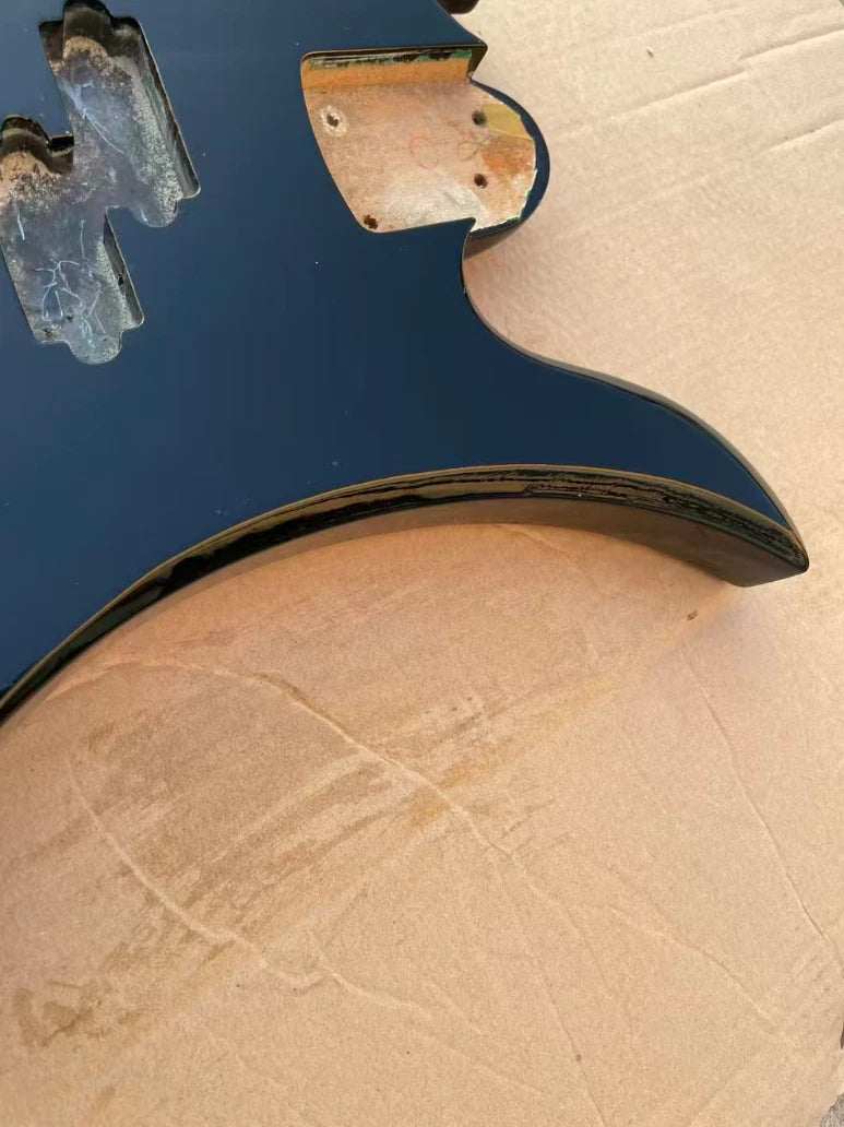 Black 4 String Bass Basswood Body Fit Mockingbird