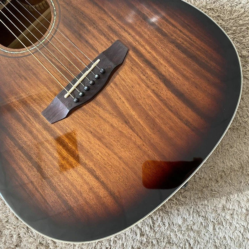 40" Mahogany Top Acoustic Guitar, Mahogany Sides Body Rosewood Fingerboard Neck