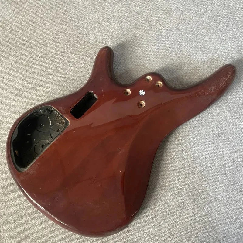Dark Red Bass Guitar Basswood Body