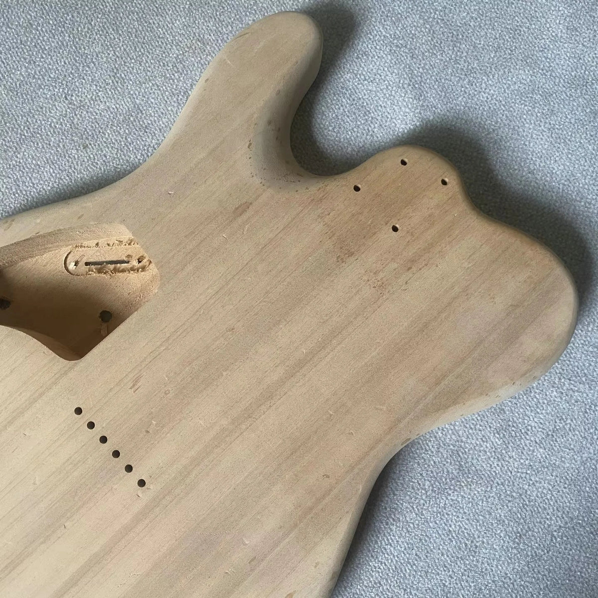 HH Quilted Maple Top Guitar Body Fit Tele with String Through Bridge