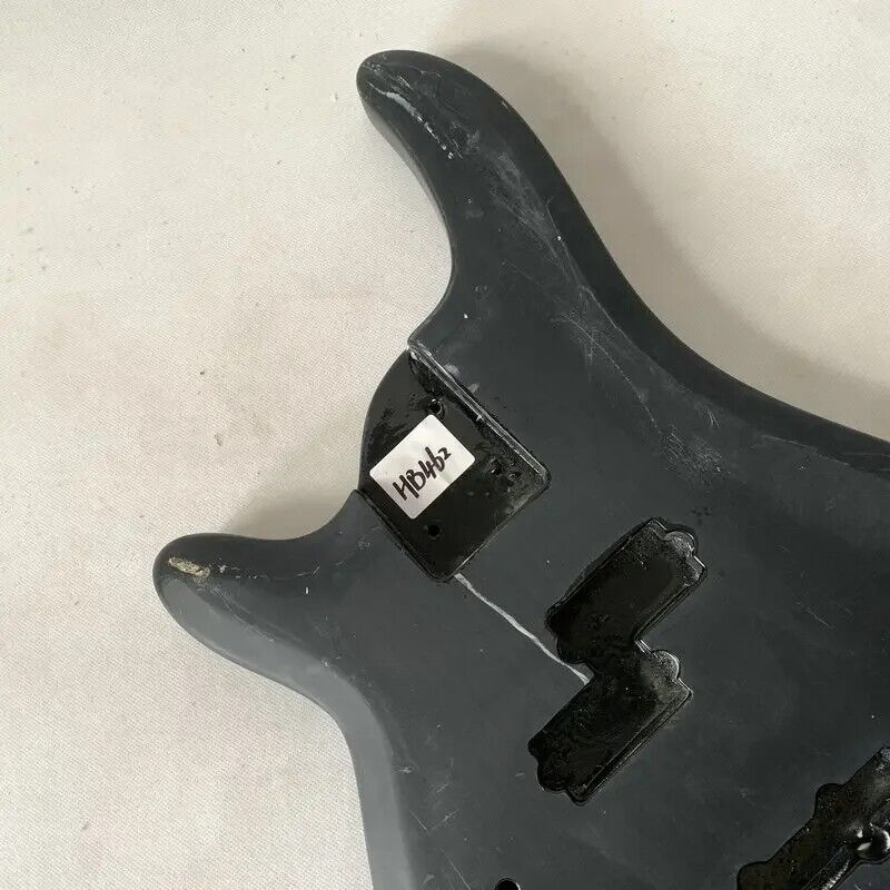 Black Left Handed Basswood Bass Guitar Body DIY Project