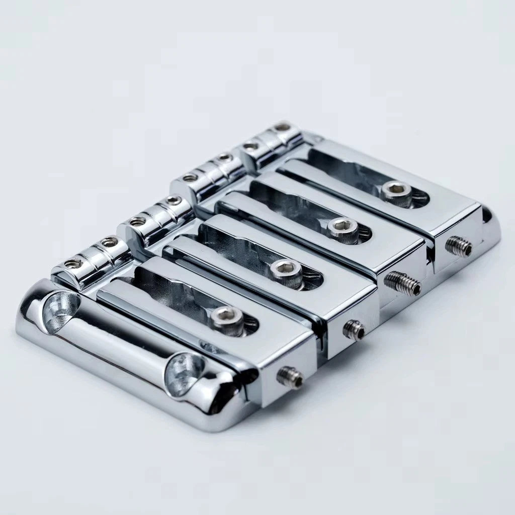 8 String Bass Bridge with Individual Locking Saddles