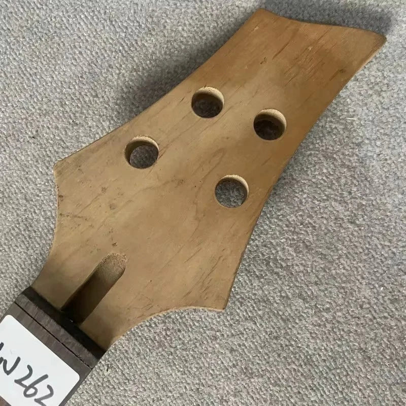 Maple Wood 4 String Electric Bass Neck, Rosewood Fingerboard 24 Frets