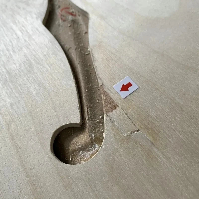 Maple Unfinished Semi Hollow Jazz Bass Body DIY Project