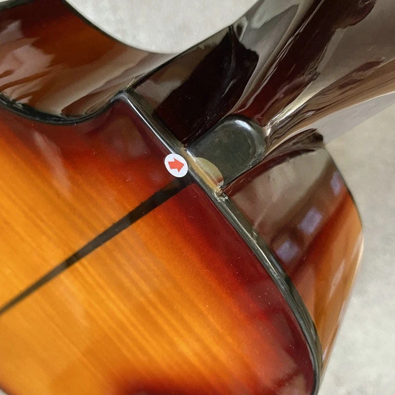 27-Inch Lili Mini Guitar, Tiger Maple Sunburst Finish