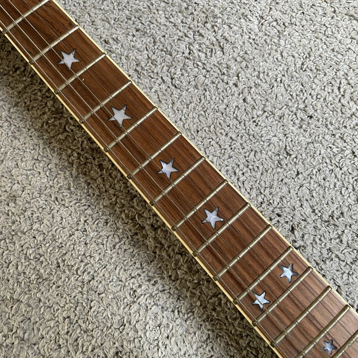 Black Sparkle Mini Electric Guitar, Mahogany Body, Maple Neck, Rosewood