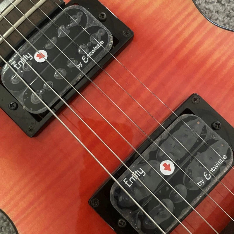 Xavier Transparent Red Single Cut Electric Guitar, Needs Rewiring
