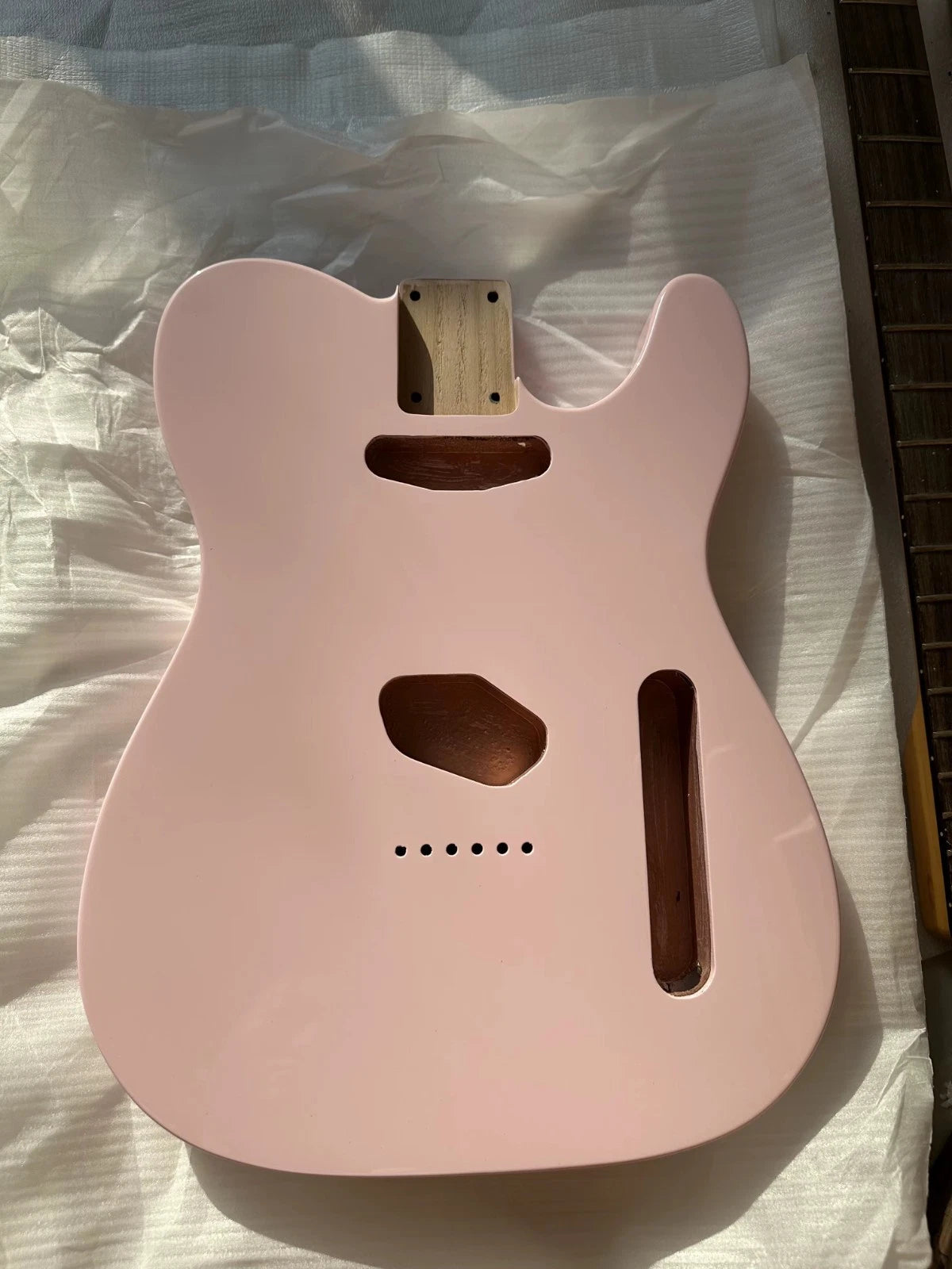 Pink Alder Wood Guitar Single Cut Body Fit TL