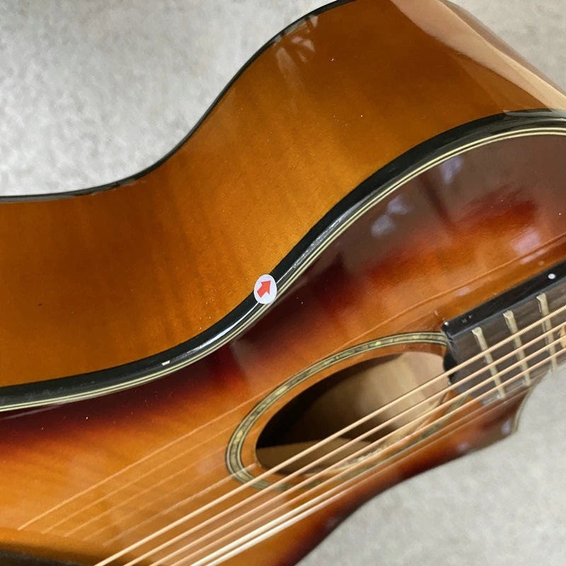 27-Inch Lili Mini Guitar, Tiger Maple Sunburst Finish
