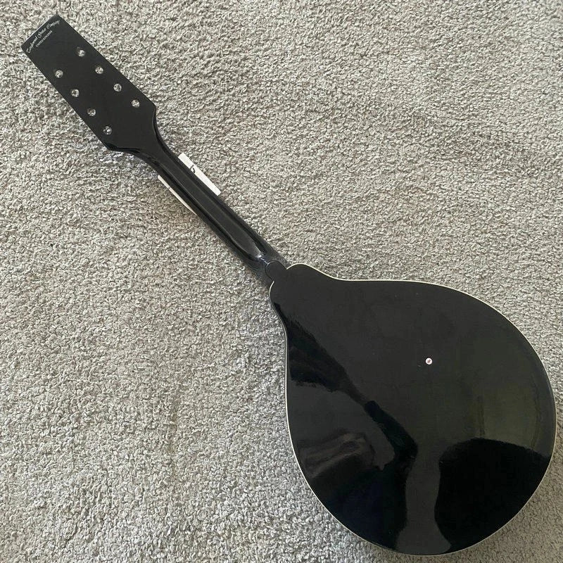 Black 8 String Mandolin Project, Spruce Top, Mahogany Body, Rosewood Fingerboard