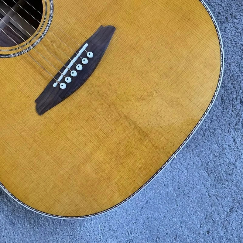 36-Inch OM All-Solid Spruce &amp; Santos Rosewood Guitar