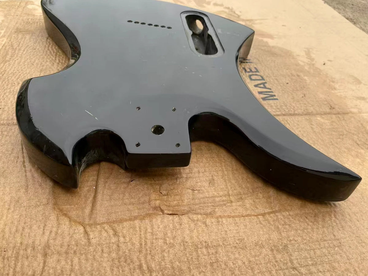 Black 7 String Guitar Body Fit Mockingbird DIY Project