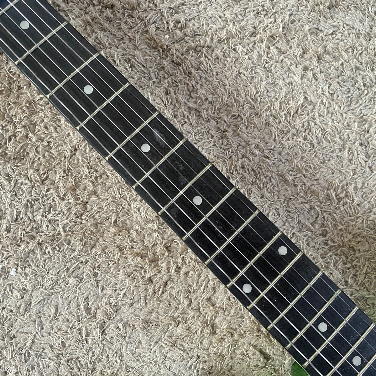 Green Sparkle Electric Guitar, Basswood Body, Maple Neck, Rosewood
