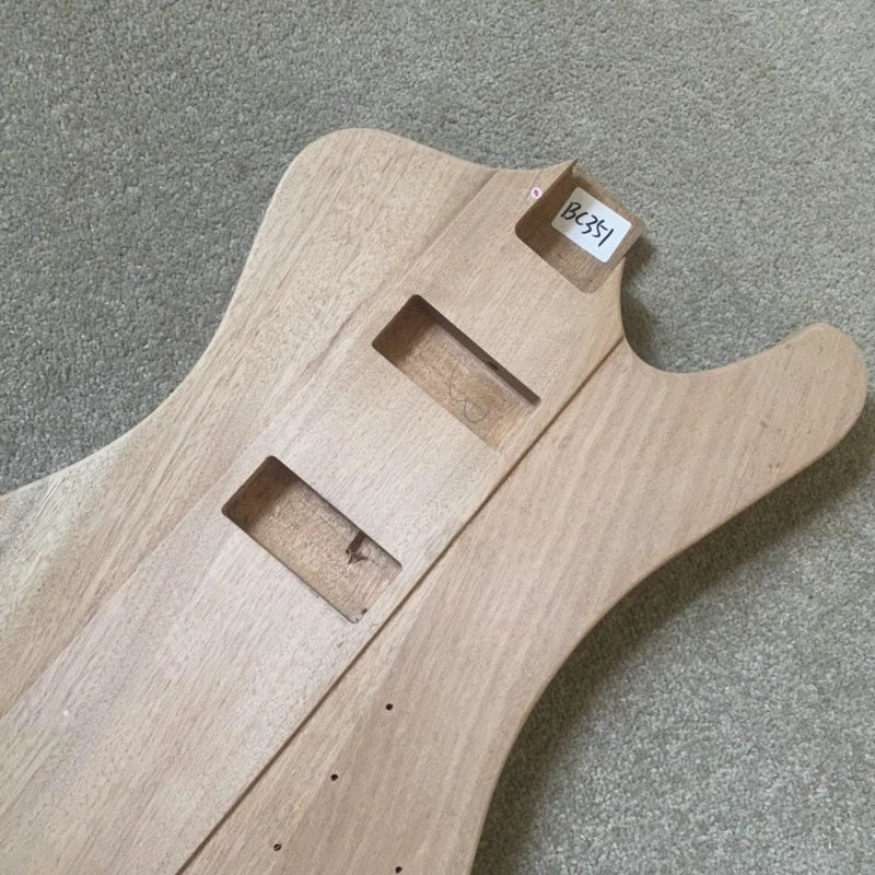 Mahogany Wood DIY Project Bass Guitar Body