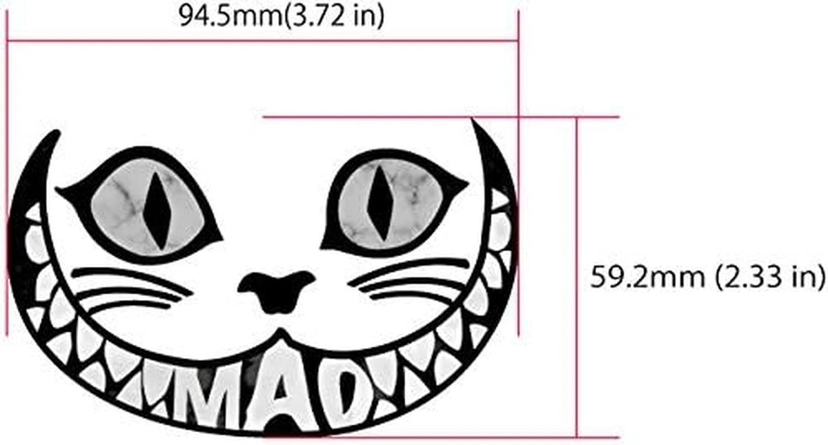 Mad Cat Guitar and Bass Body Inlay Sticker Decal
