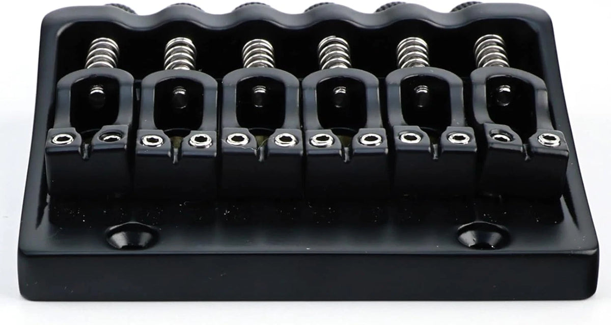 6 String Headless Guitar Fixed Bridge System in Black