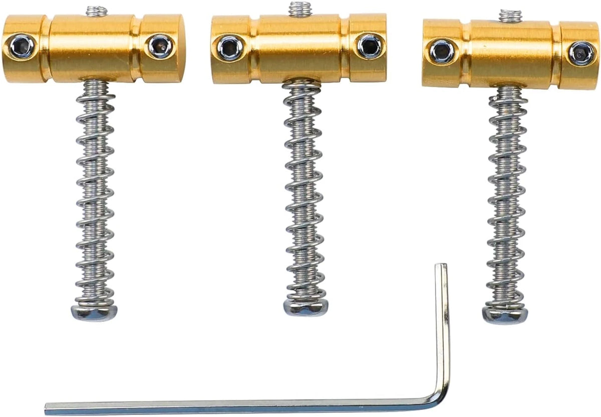 3pcs Brass Guitar Ashtray Bridge Saddles Fit Telecaster Tele