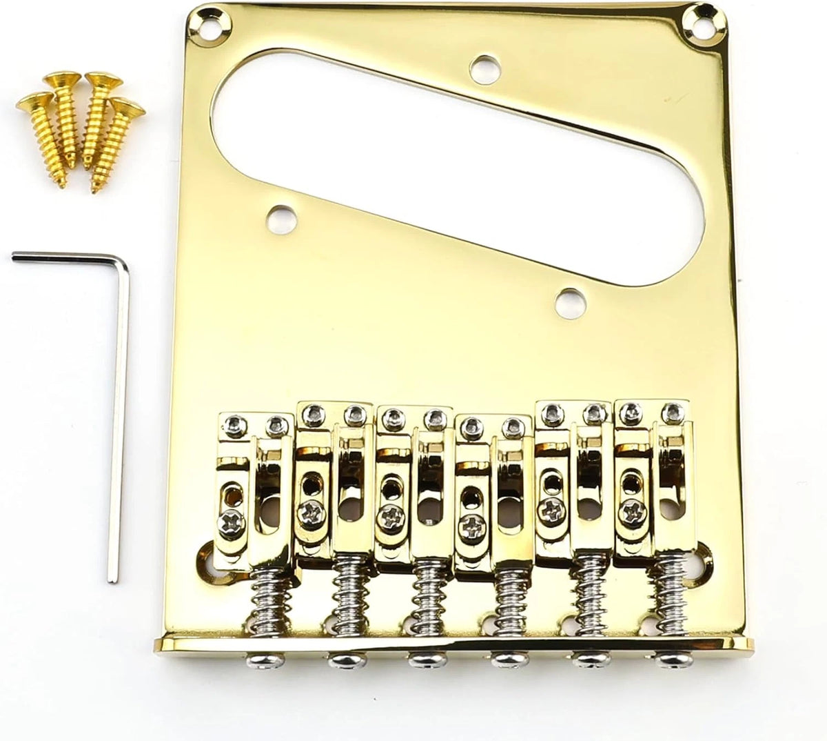 Gold 12 String Guitar Hardtail Fixed Vintage Bridge Fit Tele Telecaster TL