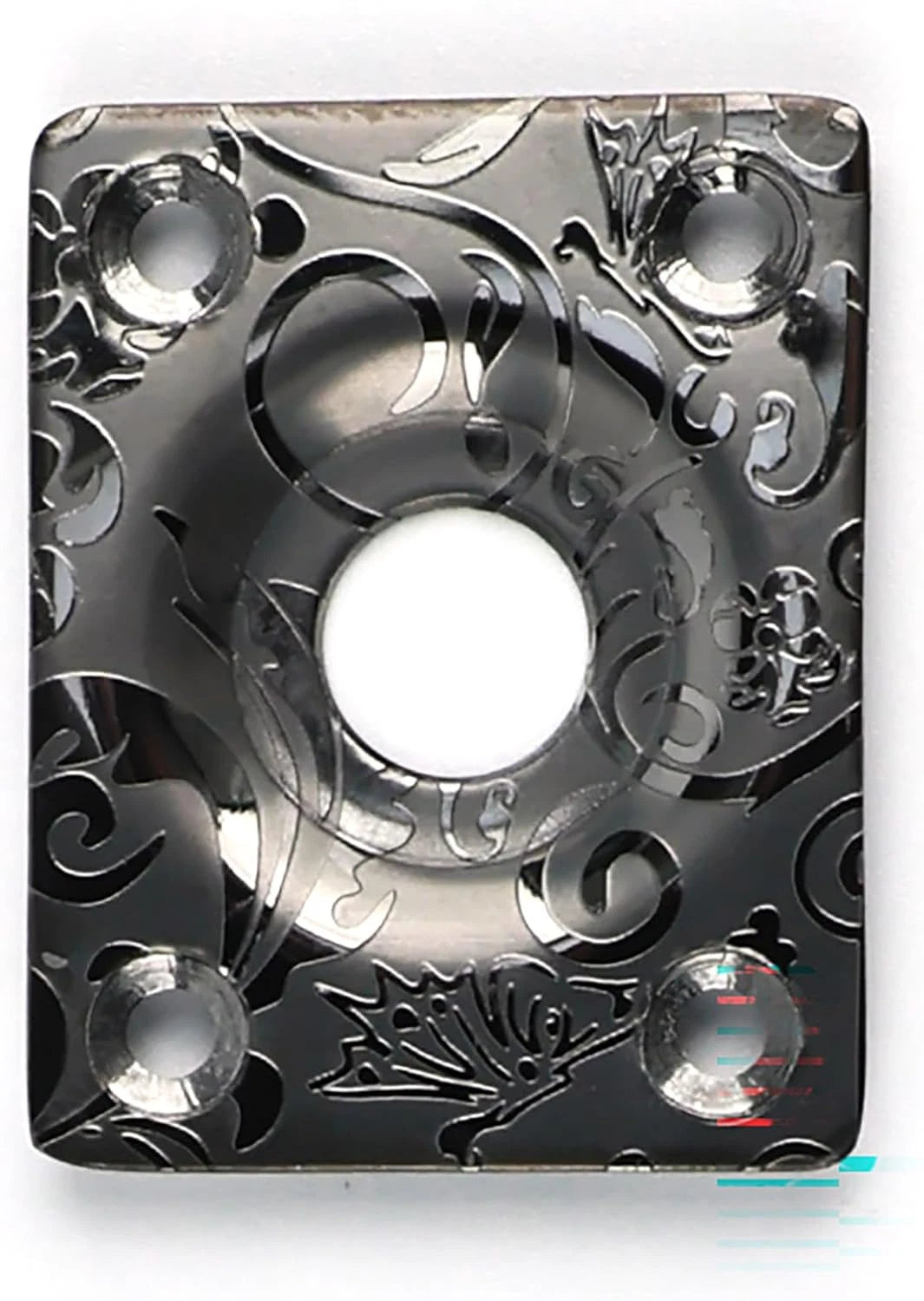 Engraved Steel Guitar Output Jack Plate Socket Fit Telecaster Tele / LP