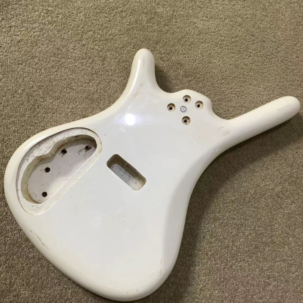 4 String Bass Body in White, Active Routing Fit Warwick