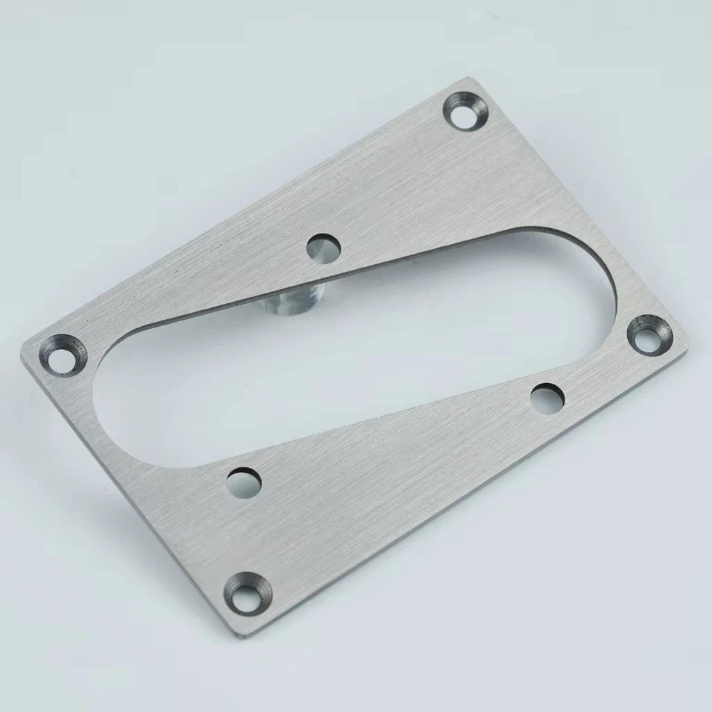 Brushed Stainless Steel Guitar Bridge Base Plate Pickup Frame Fit Tele