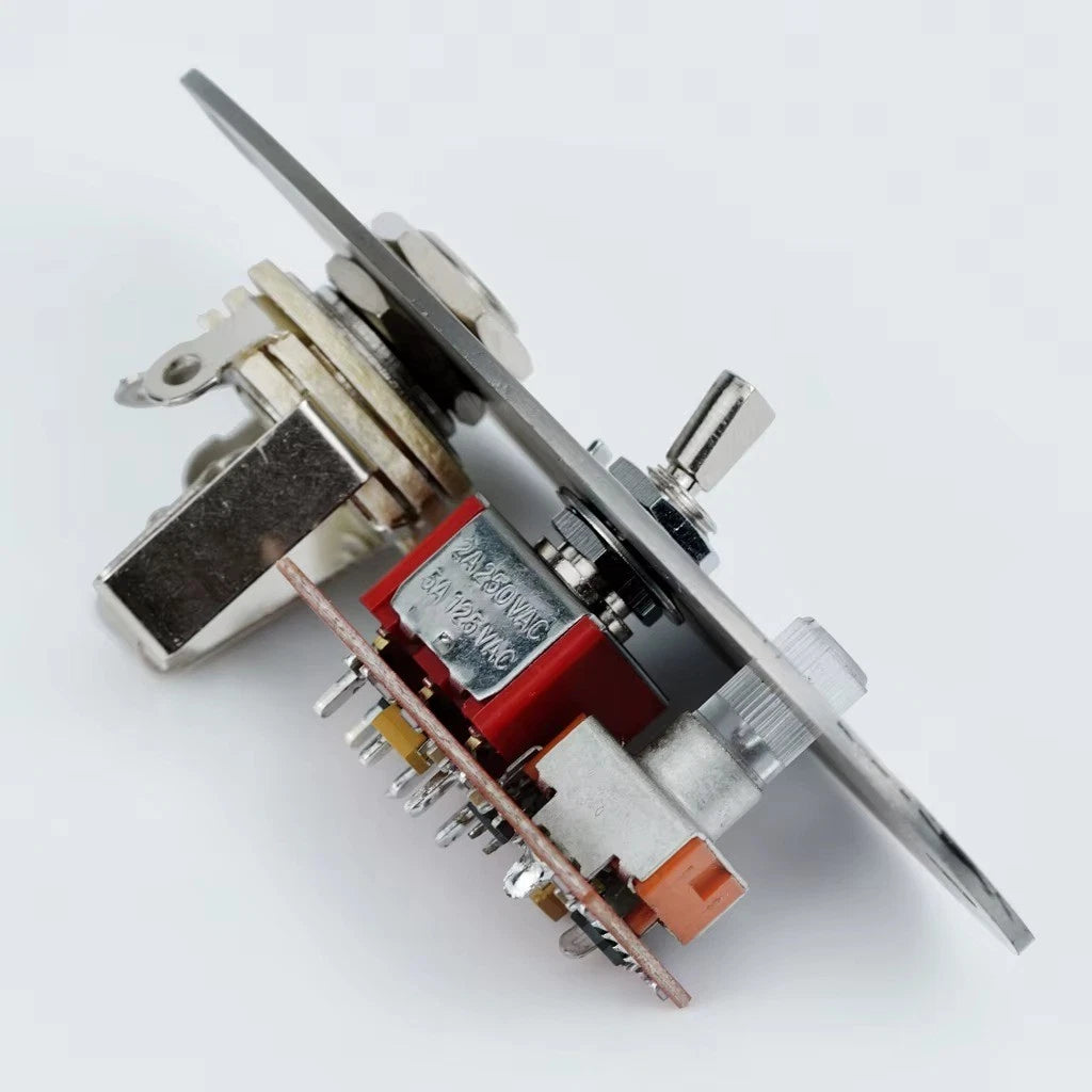 Guitar Active Preamp Oval Plate Clean Boost Buffered Bypass Pre-wired Fit ST