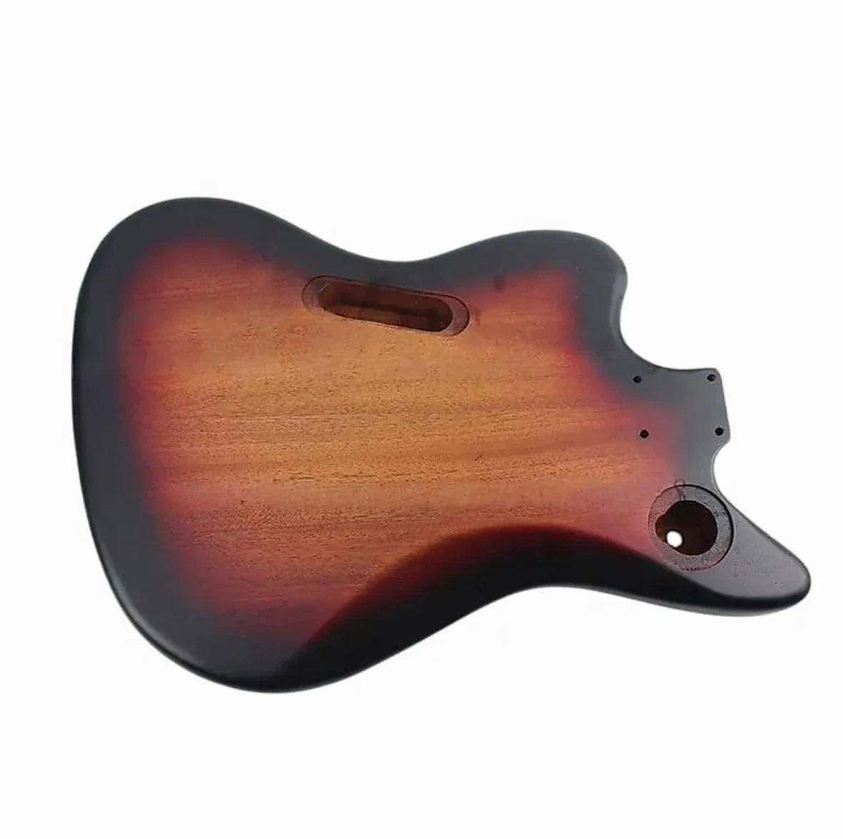Mahogany Wood Jaguar Guitar Body in Tobacco Burst